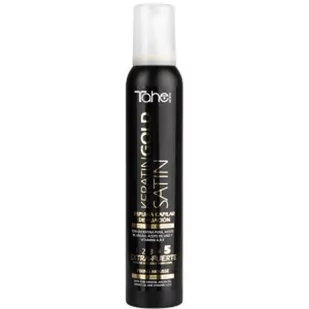 Tahe Keratin Gold Satin 5 Extra-Fuerte Bardzo Mocna Pianka Do Włosów 200ml - Kosmetyki do stylizacji włosów - miniaturka - grafika 1