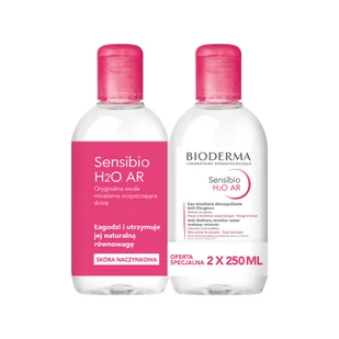 Bioderma SENSIBIO AR H2O DUOPACK Płyn micelarny - 2 x 250 ml - Płyny micelarne - miniaturka - grafika 3