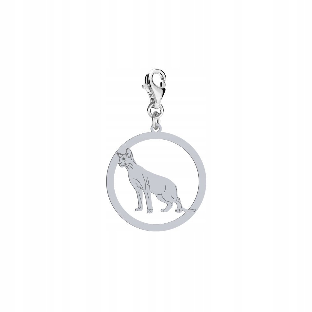Charms Srebrny Kot Orientalny 925 Biżuteria Prezent DEDYKACJA GRATIS