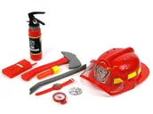 Samochody i pojazdy dla dzieci - ADAR Zestaw strażacki z kaskiem w worku 180567 - miniaturka - grafika 1