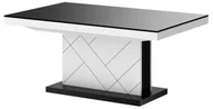 Ławy i stoliki kawowe - Rozkładana czarny + biały - D4-G46 - miniaturka - grafika 1