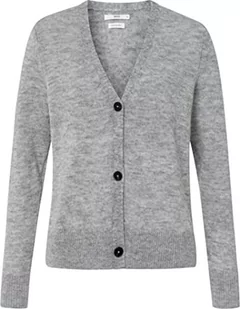 BRAX Damski sweter Alicia Alpaka Mix Solid Cardigan, Srebrny, 70 - Swetry damskie - miniaturka - grafika 1