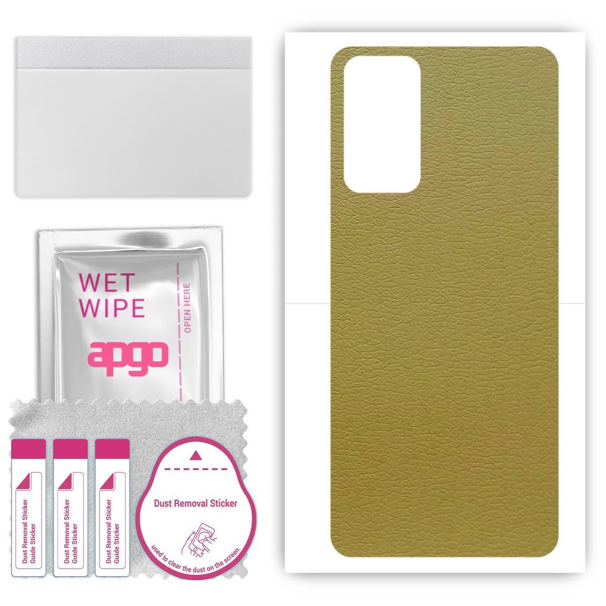 Folia naklejka skórka strukturalna na TYŁ do Samsung Galaxy Quantum2 - Skóra Oliwkowa - apgo SKINS