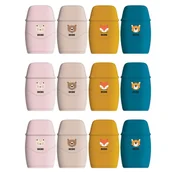 Gumki biurowe - Gumko Temperówka 2W1 Bb Friends 12 Sztuk W Opakowaniu Mix Wzorów - miniaturka - grafika 1