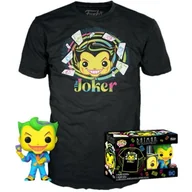 Figurki dla dzieci - Funko POP! Batman The Joker Glow 370 T-shirt L - miniaturka - grafika 1