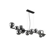 Lampy sufitowe - Globo 56133-13H - LED Żyrandol na lince RIHA 13xG9/3,5W/230V dymny/czarny - miniaturka - grafika 1