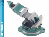 Imadła i ściski - Imadło maszynowe pochylne kołyskowe 3-osiowe 125mm - FZU 125/120 - miniaturka - grafika 1