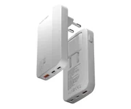 Ładowarki do telefonów - Mobile Origin 65W GaN III Slim Charger dual USB-C single USB-A white - darmowy odbiór w 22 miastach i bezpłatny zwrot Paczkomatem aż do 15 dni - miniaturka - grafika 1