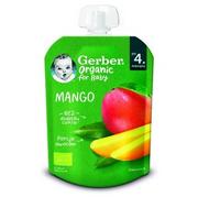 Desery dla dzieci - Gerber Organic Deser w tubce mango po 4. miesiącu 80 g Bio - miniaturka - grafika 1