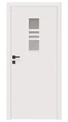 Drzwi wewnętrzne - Dre Drzwi Wewnętrzne Z Szybą Arte 80 Okleina Biała Mat - miniaturka - grafika 1