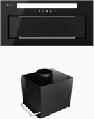 Okapy kuchenne - Globalo Silentio 60.2 Black + Turbina TW 2.1 one size - miniaturka - grafika 1