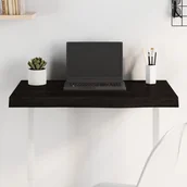 Pozostałe meble ogrodowe - vidaXL Blat stołu, ciemnobrązowy, 80x50x2-6 cm, lite drewno dębowe - miniaturka - grafika 1