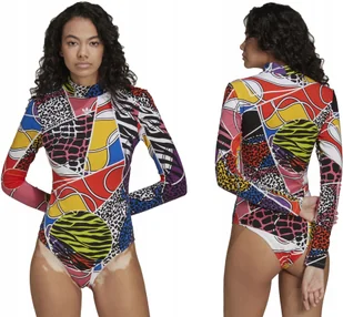 Body Młodzieżowe Sportowe Damskie Z Długim Rękawem Adidas Rich Mnisi 36 - Body - miniaturka - grafika 1