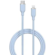Kable USB - Kabel USB Typ-C - Lightning DEVIA Jelly 27W 1.2 m Niebieski - miniaturka - grafika 1