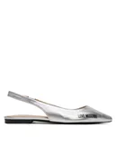 Sandały damskie - LOVE MOSCHINO Sandały JA11021G1MIF0902 Srebrny - miniaturka - grafika 1