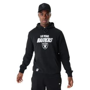 New Era Męska bluza z kapturem Nfl Script Graphic Hoody Lasrai Blkwhi Las Vegas Raiders - Bluzy męskie - miniaturka - grafika 1