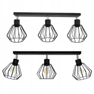 Lampy sufitowe - Lampa Sufitowa Wisząca Do Sufitu Pokoju Plafon Loft Brylant Dut Żyrandol - miniaturka - grafika 1