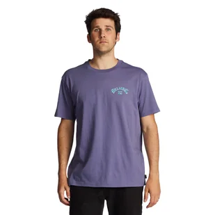 Męska Koszulka z krótkim rękawem BILLABONG ARCH FILL TEES ABYZT01696-SKW0 – Fioletowy - Koszulki męskie - miniaturka - grafika 1
