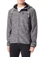 Kurtki męskie - BRAELYN Męska kurtka polarowa Altiplano, granitowo-szary melanż, L - miniaturka - grafika 1