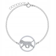 Bransoletki - Bransoletka Srebrna z Romański Pies 925 Łańcuszek Biżuteria GRAWER GRATIS - miniaturka - grafika 1