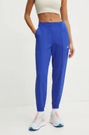 Spodnie damskie - adidas Performance spodnie treningowe Train Essentials kolor niebieski high waist IX1033 - miniaturka - grafika 1