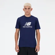 Koszulki męskie - Koszulka męska New Balance MT41502NNY granatowa - miniaturka - grafika 1