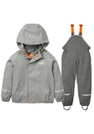 Kurtki i płaszcze dla chłopców - Helly Hansen Dziecięcy unisex K Bergen 2.0 PU Rainset, beton, 7 - miniaturka - grafika 1