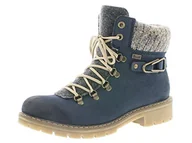 Moda i Uroda OUTLET - Rieker Panie, Buty Zimowe, Niebieski, 42 EU - miniaturka - grafika 1