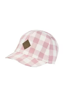Czapki dla dzieci - Jamiks czapka z daszkiem bawełniana dziecięca CORA kolor różowy wzorzysta - grafika 1