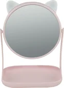 Lusterka do makijażu - Inter-vion Lusterko z podstawą i uszami 498668 - miniaturka - grafika 1