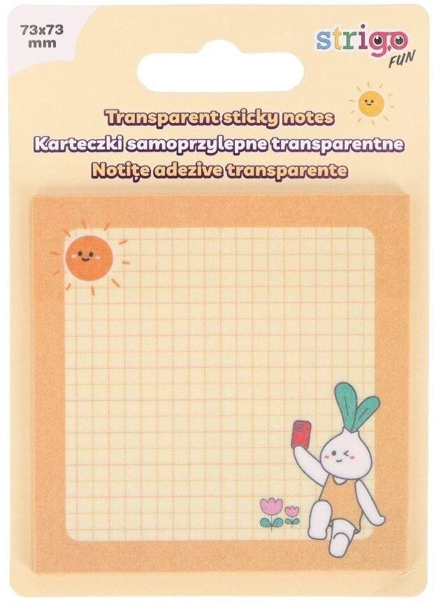 STRIGO Karteczki samoprzylepne 73x73mm 50K żółte