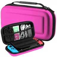 Akcesoria do Nintendo - Etui case pokrowiec wzmocniony do Nintendo Switch | różowy - miniaturka - grafika 1