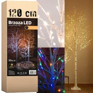 Ozdoby bożonarodzeniowe - DRZEWKO ŚWIĄTECZNE BRZOZA LED DEKORACJA DIODY BOŻE NARODZENIE 60 CM 26 LED ciepła - miniaturka - grafika 1
