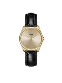 Zegarki damskie - Cluse Zegarek CW11209 Leather Black Alligator, Gold Colour - - miniaturka - grafika 1