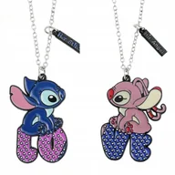 Biżuteria dla dzieci - Zestaw dwóch naszyjników „Stitch” - bajkowa biżuteria z motywem Stitch - miniaturka - grafika 1