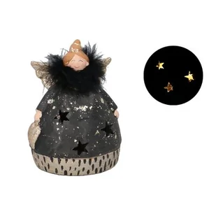 Figurka ceramiczna LED Anioł 15 cm - Ozdoby bożonarodzeniowe - miniaturka - grafika 1
