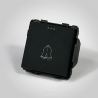 Wyłączniki światła i elektryczne - Touchme włącznik dzwonkowy dzwonek czarny mechanic - miniaturka - grafika 1