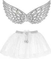 Zabawy w naśladowanie dorosłych - Strój srebrny aniołek rozm. uniwersalny EDUKAMP - miniaturka - grafika 1