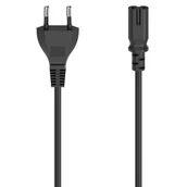 Kable komputerowe i do monitorów - Kabel zasilający EU 2 pin (CEE 7/16) - IEC 320 C7 HAMA 200733 2.5 m - miniaturka - grafika 1