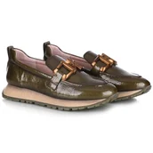 Mokasyny damskie - Mokasyny damskie Hispanitas HI254386 ROCK-I25 ARMY R.36 - miniaturka - grafika 1