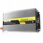 Przetwornice samochodowe - SKYLED PRZETWORNICA 3000W PEŁNY SINUS 12V 230V USB - miniaturka - grafika 1