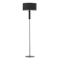 Lampy stojące - Czarna Metalowa Lampa Podłogowa Z Dekoracyjnymi Kulami Bermudy Velur, Czarny - miniaturka - grafika 1