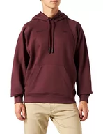 Bluzy męskie - G-STAR RAW Męska bluza z kapturem, fioletowa (Vineyard Wine C988-D303), XL - miniaturka - grafika 1