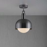 Lampy sufitowe - Lampa sufitowa Forked Ceiling Shade Globe Medium Opal Gun Metal - miniaturka - grafika 1