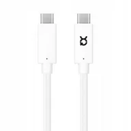 Kable USB - Xqisit Kabel Sync And Charge Cable USB-C do USB-C 0,7m , biały - miniaturka - grafika 1