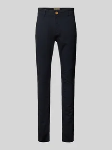 Spodnie o kroju slim fit z wpuszczanymi kieszeniami i kieszeniami z tyłu model ‘NATAN’ - Spodnie męskie - miniaturka - grafika 1