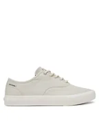 Trampki męskie - Tommy Hilfiger Tenisówki Th Hi Vulc Low Oxford Twill FM0FM05400 Biały - miniaturka - grafika 1
