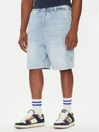 Spodenki męskie - DC Szorty jeansowe Carpenter ADYDS03022 Błękitny Baggy Fit - miniaturka - grafika 1