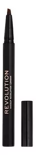 Makeup Revolution Bushy Brow Pen KREDKA DO BRWI W PĘDZELKU 02 Dark Brown - Kredki do oczu - miniaturka - grafika 1