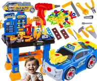 Mały majsterkowicz - WARSZTAT MECHANIKA SAMOCHODOWEGO Zabawkowe Narzędzia Wkrętarka Wiertarka - miniaturka - grafika 1